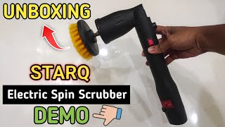 Starq Cordless Electric Spin Scrubber Unboxing & Demo Best Cleaning Tools For Home