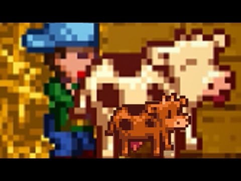 Stardew Valley: how to get cow pregnant / baby cows