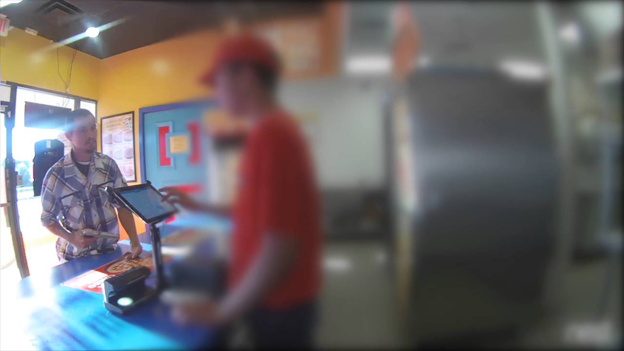 Surveillance Video: Pizza Patron Robbery Suspect camera iphone 8 plus apk