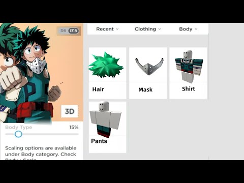 Making Deku A Roblox Account Youtube - deku hair roblox