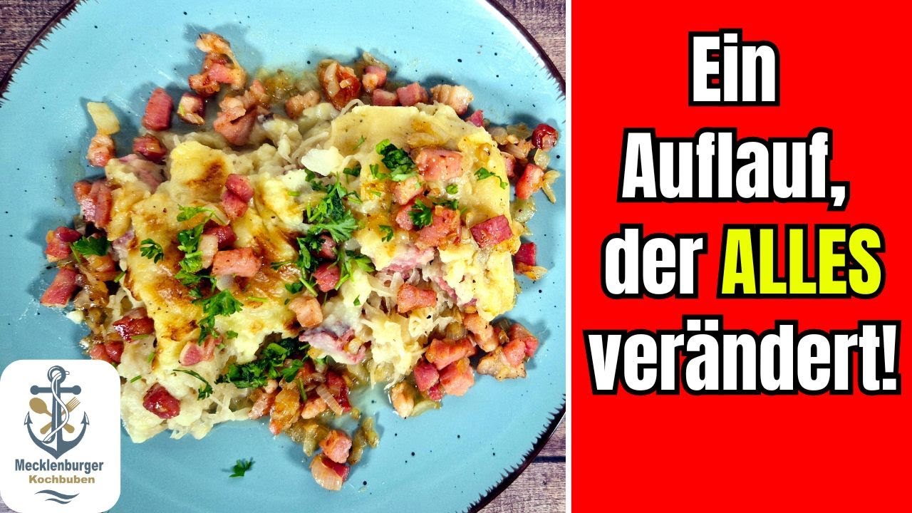Kassler Sauerkraut Auflauf - Wenn du DAS probierst, willst du nie wieder was anderes!