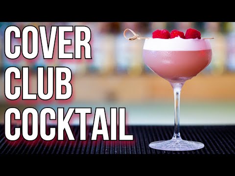 a Classy CLOVER CLUB cocktail!