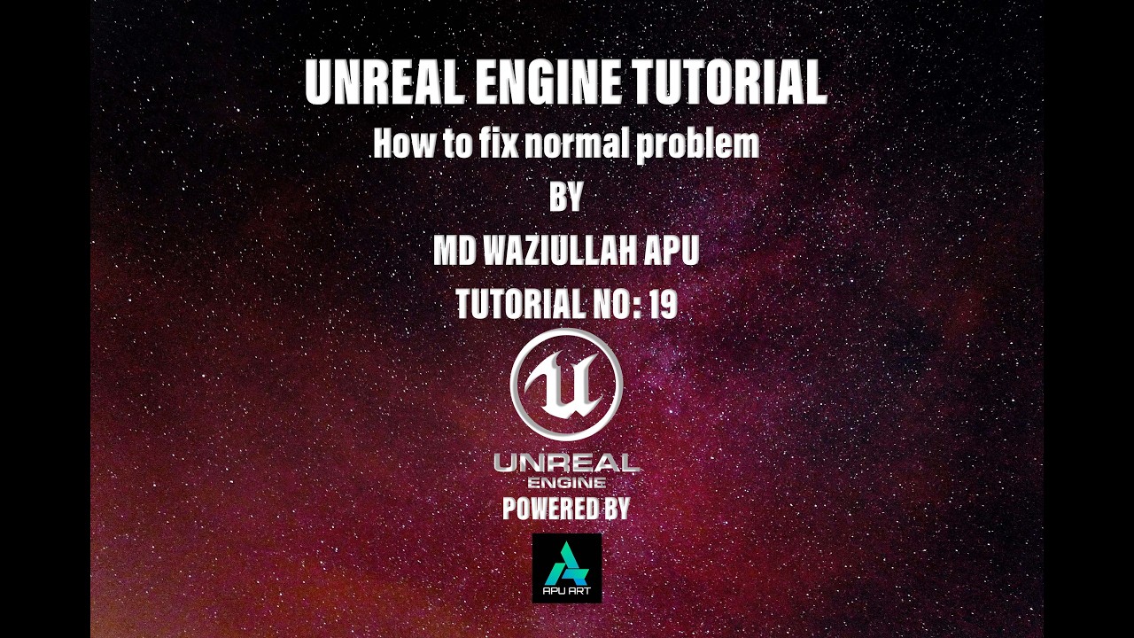 19 Unreal Engine 5 Tutorial How to Fix Normal Problem | @apuart786 ...