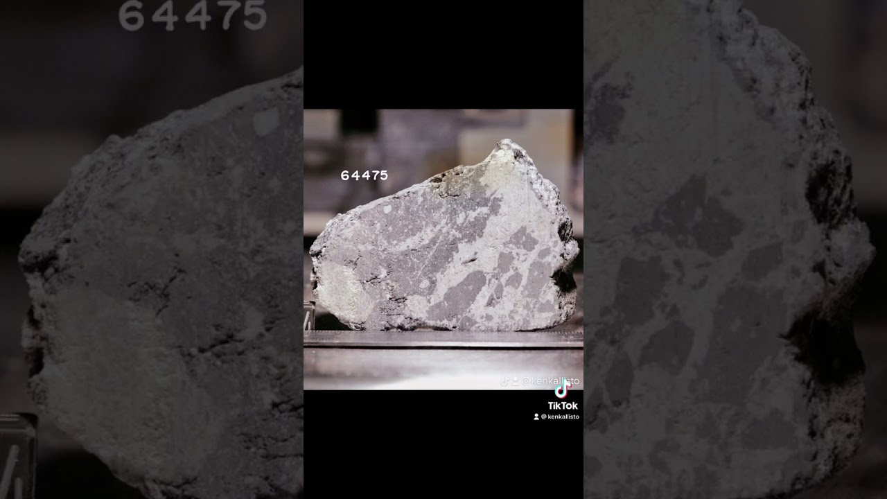 NASA Apollo Moon Rocks Sawed in Half 