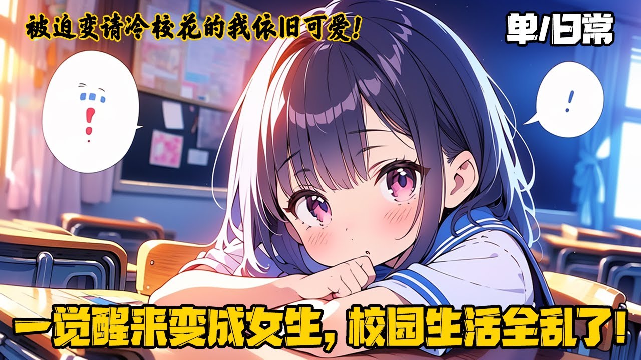 《被迫变请冷校花的我依旧可爱！》就是睡了一觉，醒来居然变成了女生！还要以新身份重新适应校园生活。每天都要应付各种突如其来的告白，这日子过得可真刺激。#变身 #重生 #校园