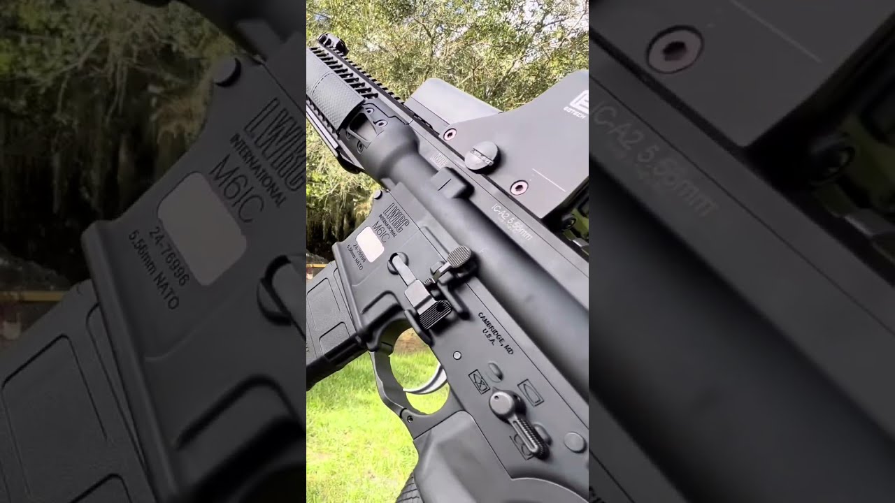 Silenced piston LWRC AR15 smoking steel