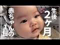 【生後2ヶ月】赤ちゃんの1日に密着!混合育児/ワンオペ/歳の差兄弟の母【混合】