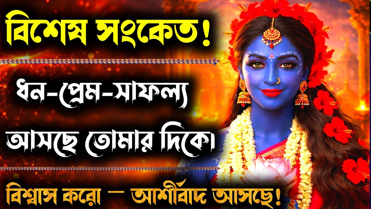 ১১১১ 🕉️ মা কালী বলছেন — নিজেকে যোগ্য মানো, ধন-প্রেম-সাফল্য সব তোমার দিকে আসছে 