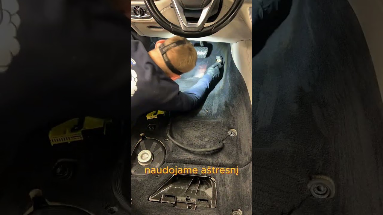 Detalus automobilio salono cheminis valymas!🚗✨