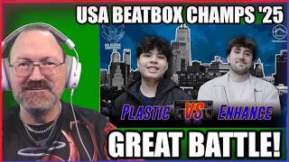 Enhance vs Plastic - Loopstation Top 8 - USA Beatbox Championships 2025 - Reaction