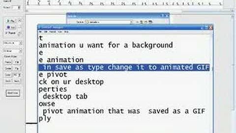 how to make pivot animations your background