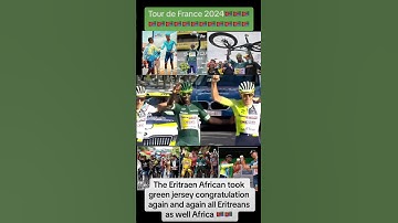 #eritrean #cycling #tourdefrance Eritrean cyclists Binam Grmay make history on Tour de France 2024