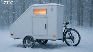 Sobrevivir a −71 °C en una caravana durante una tormenta de nieve | Desafío invernal fuera de la ...