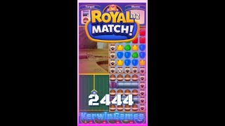 Royal Match Level 2444 - No Boosters Gameplay