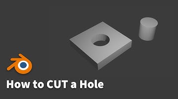 How to CUT a Hole in Blender