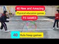40 physical education games and activities for school | 40 hulo hoop games | physEd image