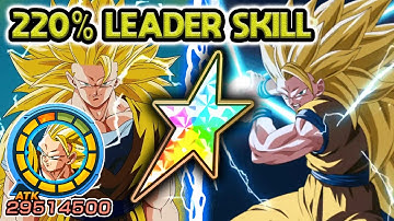 220% LEADER SKILL! 100% AGL SSJ3 ANGEL GOKU LEVEL 10 LINKS! Dragon Ball Z Dokkan Battle