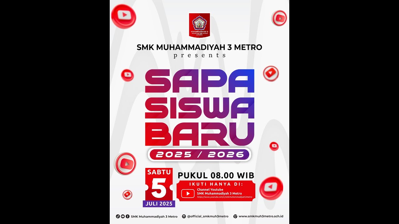 Sapa Siswa Baru bersama Kepala SMK Muhammadiyah 3 Metro