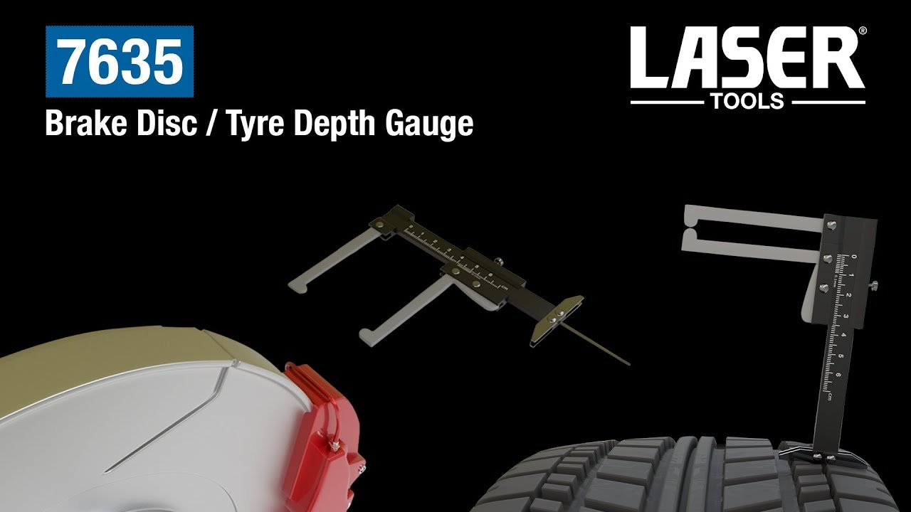 7635 Brake Disc/Tyre Depth Gauge YouTube