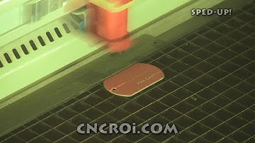 CNCROi.com: Laser Engraving Anodized Aluminium Dog Tags