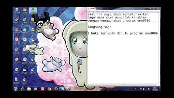 Toturial Mencetak Karakter Menggunakan EMULATOR 8086