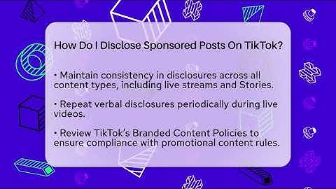 How Do I Disclose Sponsored Posts On TikTok? - Everyday-Networking