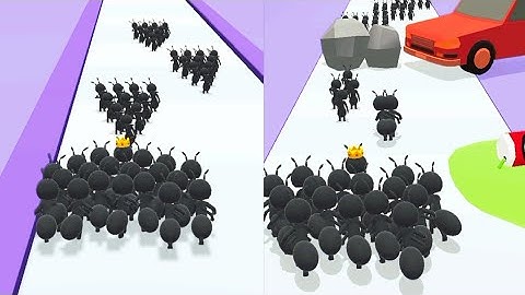 tiny run gameplay walkthrough / ants game / tiny run android & ios / ants run game