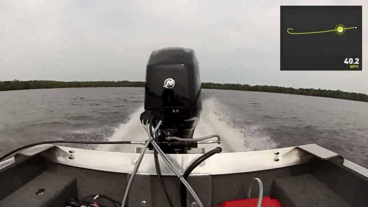 Xtreme Brute 1654 Sc Running A Mercury 60 Efi 4 Stroke Gps Top Speed 45 9mph Youtube