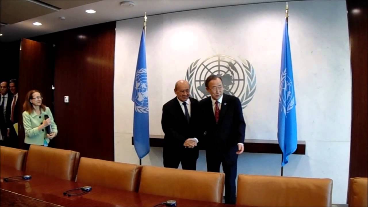At UN, Ladsous & Ban Ki-moon Meet French DefMin Le Drian Oct 3, 2014 After Ladsous Censors Sept 27