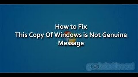 How to remove windows 7/8/10 Genuine | This copy of windows is not genuine(Easy solution)