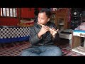 Playing fluite by sunil kumar tanchangyaan uncommon  traditional musicsk studio  cultural academy