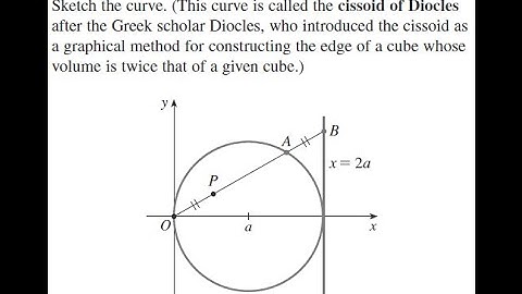 Find parametric equations for the curve that consists of all possible positions