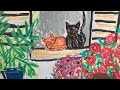 How to Draw Kitty Cats with Acrylic Markers - Easy Art for Beginners