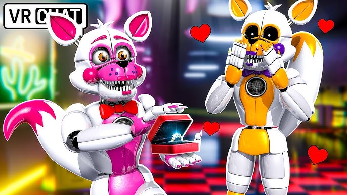 Funtime Foxy MOVES IN with LOLBIT in VRCHAT 