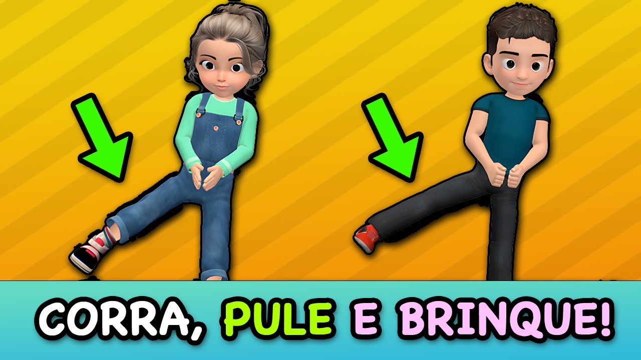 Pernas Fortes para Crianças: Corra, Pule e Brinque! (20 Min)