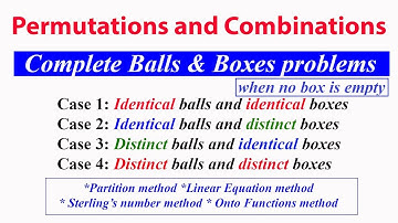 Lecture1 Distribution of n identical/distinct Balls into r identical/distinct Boxes, No box is empty