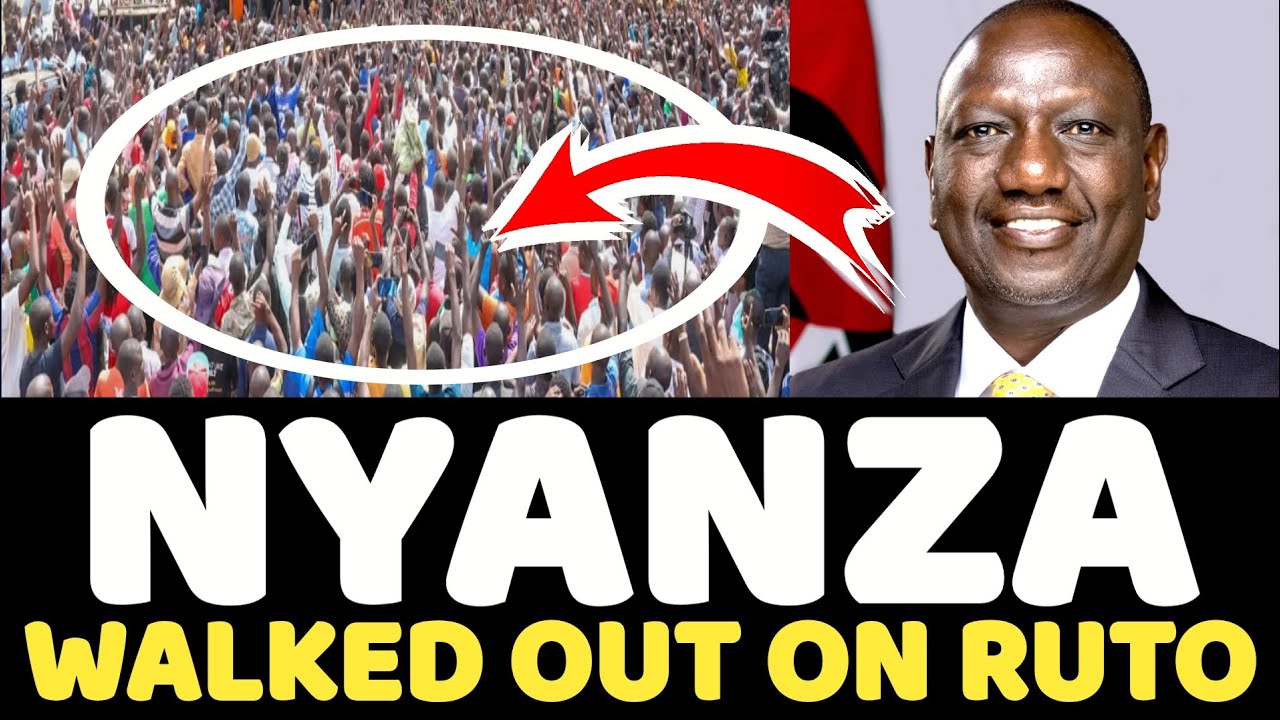 NYANZA Earthquake! CROWDS Walks Out On Ruto Declares WANTAM - End Of Ruto!