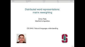 CS224u - Distributed word representations: matrix reweighting