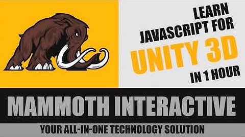 Learn JavaScript in unity 3d in 1 hour for beginners - learn Unity