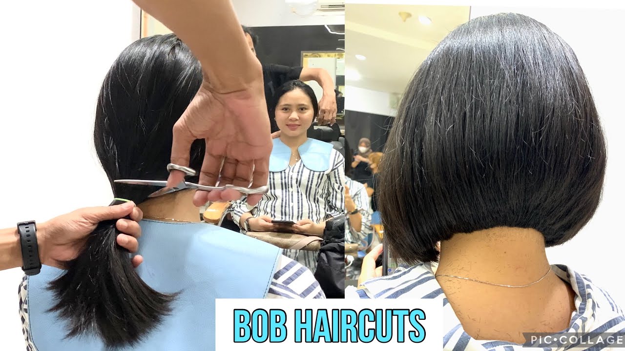 LONG TO SHORT HAIRCUT | Hair transformations | Moments 5 women cut short hair | potong rambut bob