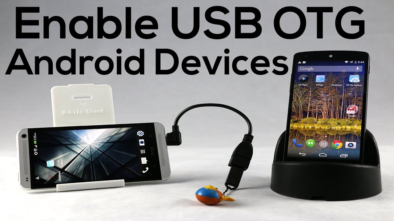 How to Enable USB OTG On Android (HTC One, Nexus 5) - YouTube