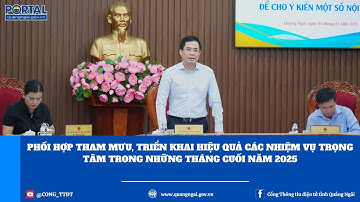Phối hợp tham mưu, triển khai hiệu quả các nhiệm vụ trọng tâm trong những tháng cuối năm 2025