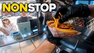 Hotdog Cart POV : NonStop Slinging For 35 Minutes!