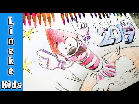 Video: Hoe Teken Je Tekeningen Voor Het Nieuwe Jaar