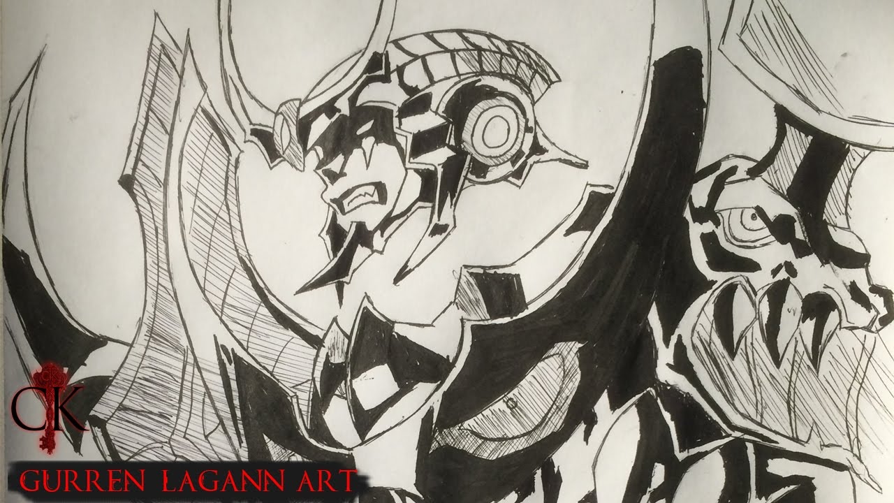 Эскизы тату гуррен лаганн