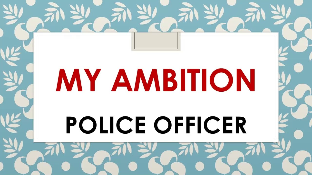 aim in life police essay