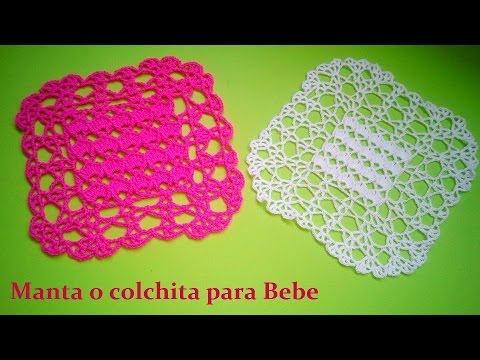 images Muestras De Colchas De Ganchillo Para Bebe manta o colchita para bebe a crochet muestra a escala