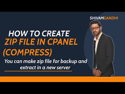 how to create zip file in cpanel