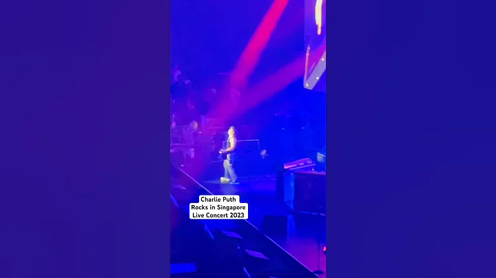 Charlie Puth Rocks! Live Concert at Singapore Indoor Stadium 2023  #shorts