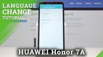 How to Change Language in HUAWEI Honor 7A – Dictionary Options